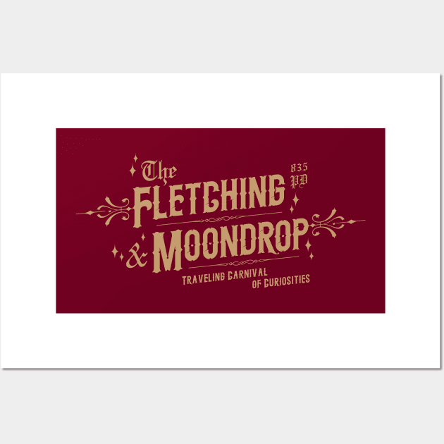 Fletching & Moondrop Traveling Carnival Wall Art by asirensong